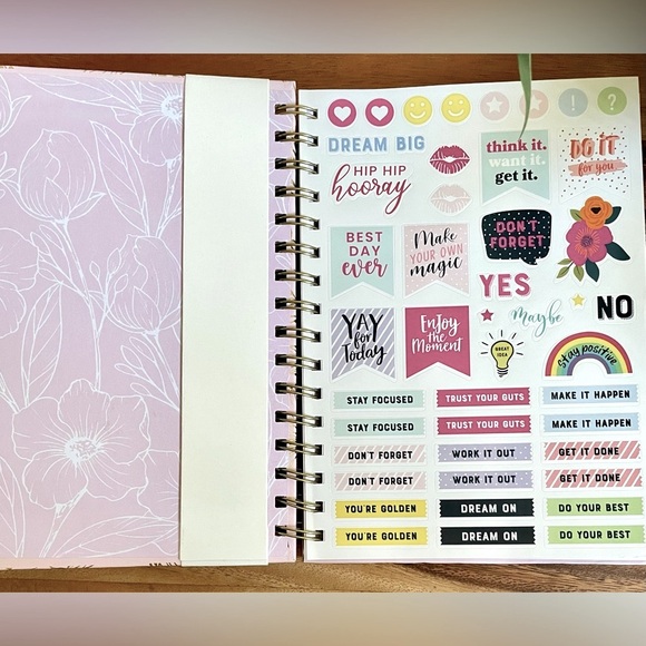 Pretty Pink & Gold Notebook, NWOT! - Picture 4 of 7